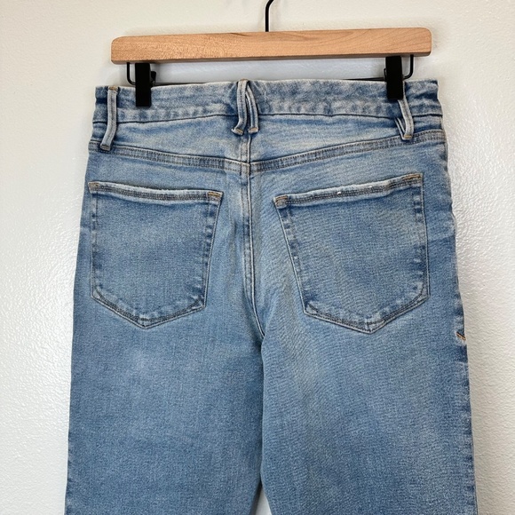 Good American Blue Straight Leg High Waisted Jeans size 10/30 - Picture 4 of 7